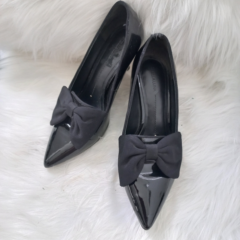 Stellaluna Women's Black Bow Shoes Size 35 EU